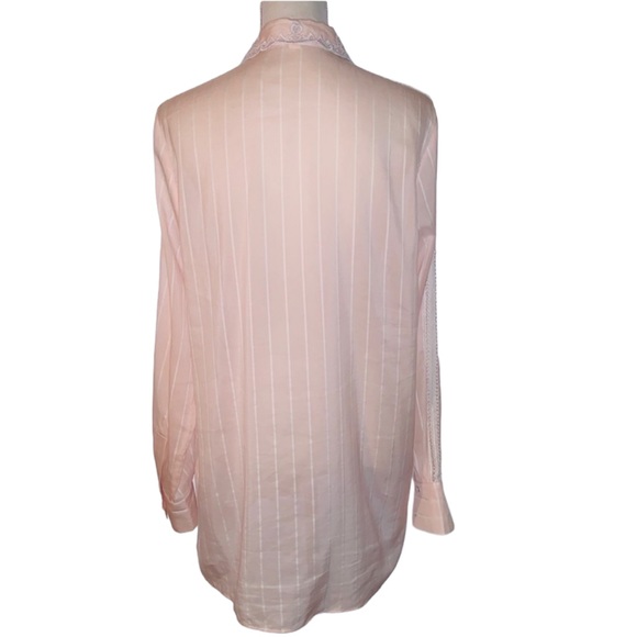 Jonathan Simkhai pink stripe blouse. - Picture 3 of 8